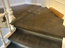 Stairway carpet is a mess