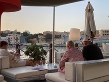 Lounge seating is available for pre-dinner drinks 