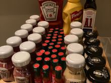 With sauces