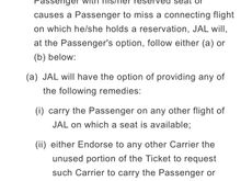 Here’s what I found about the options JAL would
Offer