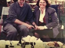 
Apropos zip, here is a pix of Jim and me having tea in the garden at Gravetye Manor near East Grinstead in Sussex in 1996..
https://www.gravetyemanor.co.uk

