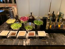 Fresh salad and dressing