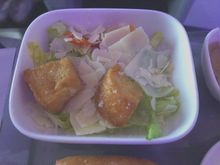 Baby gem salad with caesar dressing