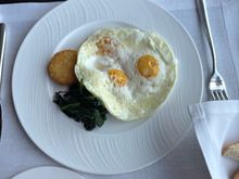Western breakfast; delicious too! My wife loves the spinach and she is not a fan of spinach in general.