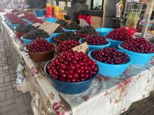 Fresh cherries.