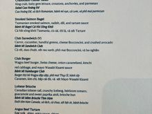 Club all-day menu