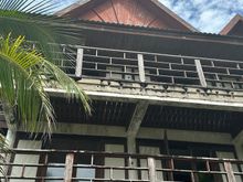 Old derelict buildings next to the presidential villa 