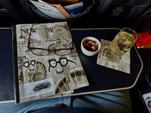 IAH - PHL nuts and white wine