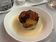The berry croissant pud was good. 