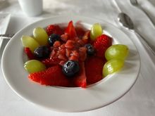 Fresh fruit salad for breakfast 