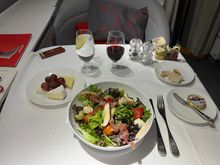 Salad and cheese