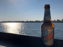 Would have been rude not to sample the local brew
