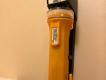 Safety first. First time I have seen a flashlight in a room