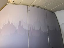 I really liked the design of the wall in the front of the cabin, which was not present in the previous aircraft.