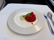 I asked to swap the sorbet that accompanies the dessert with vanilla ice cream and was given half a scoop as only 4 scoops had been loaded. 