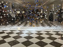 Art installation at the entrance prior to the lobby