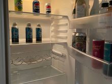 Free sodas, water and juice 