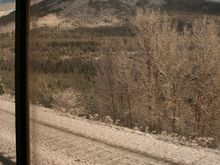 Glacier National Park from the lounge car 