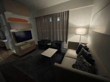 Living room. Couch was reasonably comfy but not one I’d want to spend the night on.