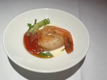 Amuse bouche (was called American shrimp) - was odd, almost like shrimp with ketchup
