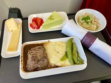 Grilled beef among many meals that can be pre-ordered for free.