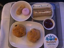Afternoon tea. The sandwiches were very poor. But the scones and sweet were tasty. Over a solid catering offer but execution, especially tea and coffee could be improved