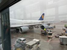 Our plane which brought us to Germany so dutifully!