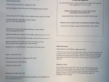 Food menu