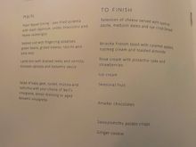 QF2 First - food menu