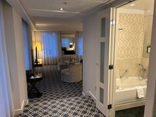 Way to bathroom and bedroom