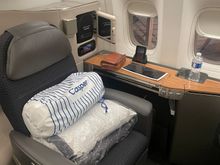 Seat 2A was great, and despite a more enclosed suite, I found the privacy and tranquility of the 8 seat Flagship First cabin to be more than adequate for this ultra long-haul flight... 