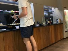 And yes it is very laid back - as long as you are trousered the bare knee is no problem