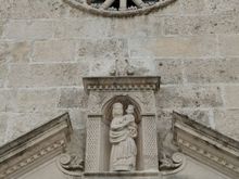 Above the door to the church