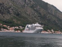 Here is our ship from afar