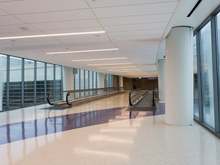 The second set of moving walkways