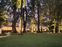 Resort at night, think these are the original rooms