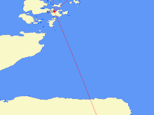Domestic Flying Map (originally