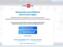 Makemytrip blocked in EU