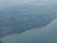 Not the clearest picture I've ever taken, but I lived in the middle of this until 2 years ago. Fairlight cliffs on the coastline. Ore to the bottom left. Hastings would be further left out of shot.