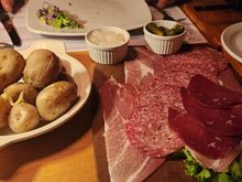 Charcuterie and potatoes