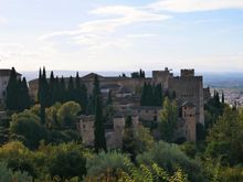 View of the Alhambra from the Generalife.
