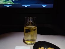 Initial nuts service approximately 90 minutes after the departure 