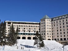 Looking back at Chateau from Lake Louise