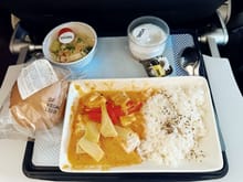 VGML Tofu Red Curry on LHR-BCN