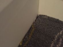 Carpet finish at wardrobe