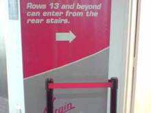 Split Aerobridge &amp; Rear Boarding Sign