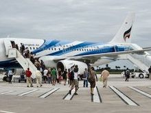 Departing from Siem Reap to Bangkok with Bangkok Air.