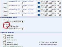 Selecting an AA fare by schedule