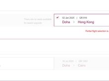 Screen shot of the error message