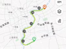 Route map from my phone.